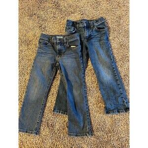 Wrangler Boys Lot Bundle Of 2 Jeans 6 Reg Classic Boot And Straight